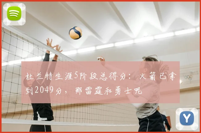 杜兰特生涯5阶段总得分：火箭已拿到2049分，那雷霆和勇士呢
